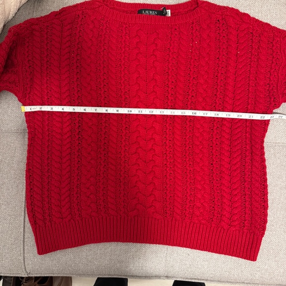 Ralph Lauren Cable-Knit Sweater in Holiday Red - Picture 4 of 5
